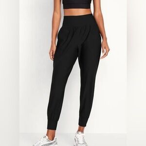 Old Navy Power Soft High Waisted Black Joggers